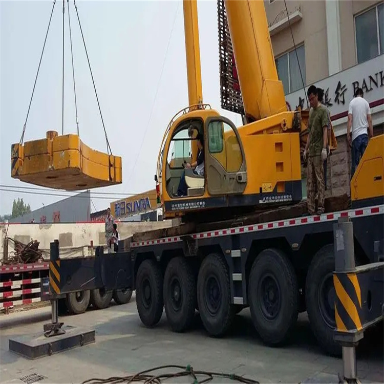 江门当地吊车出租|机器吊装|75吨|工厂搬迁服务